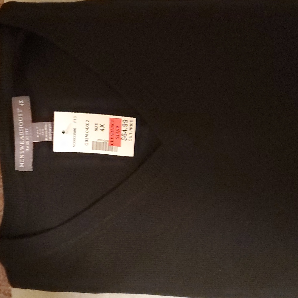 Men's Wearhouse black v-neck sweater